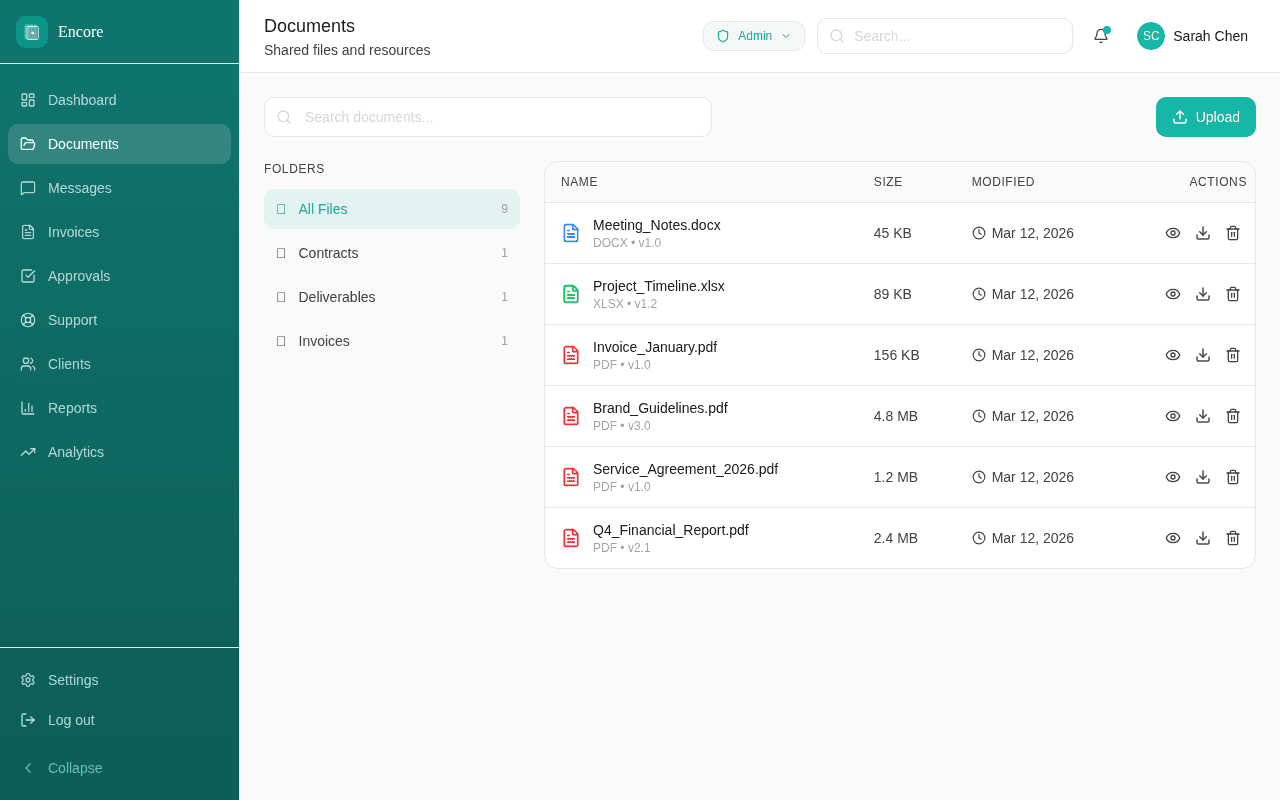 Organized file sharing